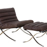 Beaubourg Leather Chair with Ottoman | Casual Chair  at online8 furniture store Auckland