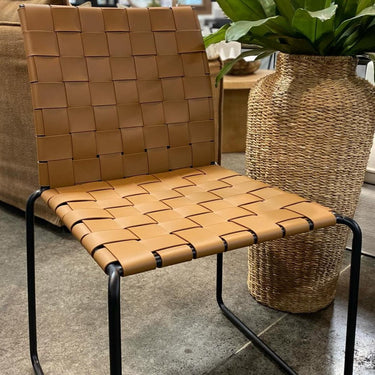 Beckett Dining Chair - Tan at online8 furniture store Auckland