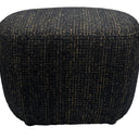 Bella Accent Ottoman - Gold & Black at online8 furniture store Auckland