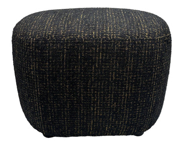 Bella Accent Ottoman - Gold & Black at online8 furniture store Auckland