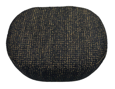 Bella Accent Ottoman - Gold & Black at online8 furniture store Auckland