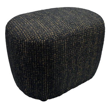 Bella Accent Ottoman - Gold & Black at online8 furniture store Auckland