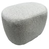Bella Accent Ottoman - White & Taupe at online8 furniture store Auckland