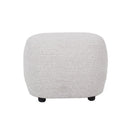 Bella Accent Ottoman - White & Taupe at online8 furniture store Auckland
