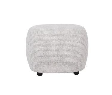 Bella Accent Ottoman - White & Taupe at online8 furniture store Auckland