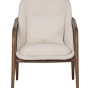 Bella Occasional Chair - Cream/Walnut at online8 furniture store Auckland