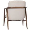 Bella Occasional Chair - Cream/Walnut at online8 furniture store Auckland