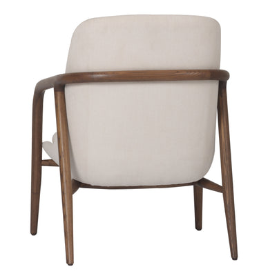 Bella Occasional Chair - Cream/Walnut at online8 furniture store Auckland