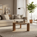 Bella Round Coffee Table - Natural at online8 furniture store Auckland
