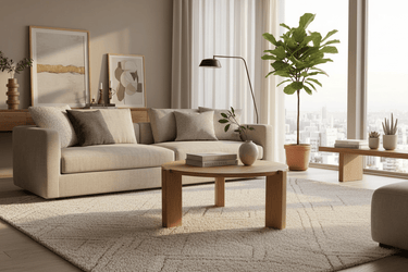 Bella Round Coffee Table - Natural at online8 furniture store Auckland