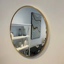 Bella Round Wall Mirror 60 cm - Brass at online8 furniture store Auckland