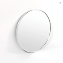 Bella Round Wall Mirror 80 cm - Chrome at online8 furniture store Auckland