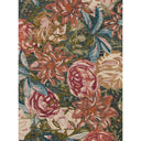 Belladonna Rug BLM-03 in Lagoon/Multi, a hand-hooked 100% wool rug with a large-scale floral pattern