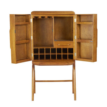 Bergen Retro Bar Unit | Wine Cabinet at online8 furniture store Auckland