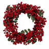 Berry Leaf Wreath 46cm at online8 furniture store Auckland