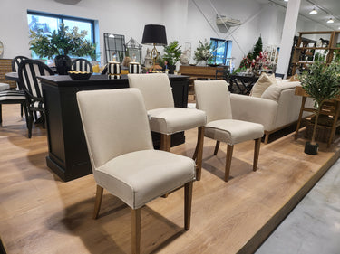 Bianca Dining Chair - Cream at online8 furniture store Auckland