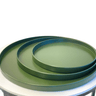 Bianca Metal Tray Set/3 - Green at online8 furniture store Auckland