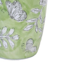 Bird and Blossom Ceramic Vase Green Small with birds among flowering branches
