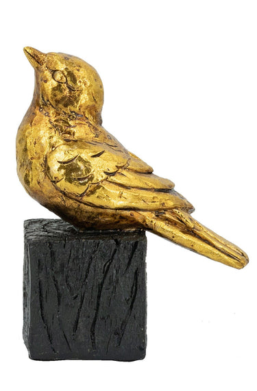 Bird on Stand  - Gold at online8 furniture store Auckland