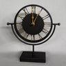 Black and Gold Metal Clock - 20Cm at online8 furniture store Auckland