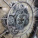 Black Bezel with Rivets Gears Wall Clock - Large at online8 furniture store Auckland