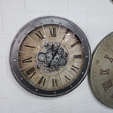 Black Bezel with Rivets Gears Wall Clock - Large at online8 furniture store Auckland