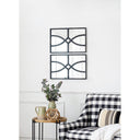 Black Carved Wall Mirror Set/2 at online8 furniture store Auckland