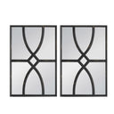 Black Carved Wall Mirror Set/2 at online8 furniture store Auckland