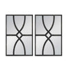 Black Carved Wall Mirror Set/2 at online8 furniture store Auckland