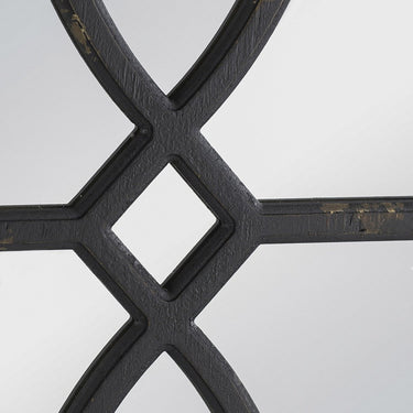 Black Carved Wall Mirror Set/2 at online8 furniture store Auckland