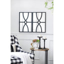 Black Carved Wall Mirror Set/2 at online8 furniture store Auckland