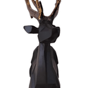 Black Geo Stag with Gold Antlers at online8 furniture store Auckland