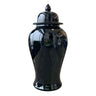 Black Ginger Jar - Large at online8 furniture store Auckland