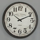 Black Iron London Clock - 39Cm at online8 furniture store Auckland