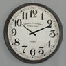 Black Iron London Clock - 39Cm at online8 furniture store Auckland