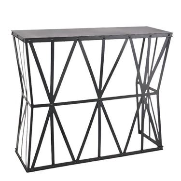 Black Metal Console Table at online8 furniture store Auckland