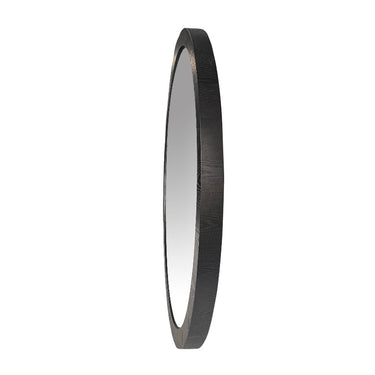 Black Oak & Gold Round Mirror - 1525mm at Online8 Furniture Auckland NZ