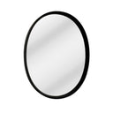 Black Oak Oval Framed Mirror at Online8 Furniture Auckland NZ