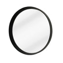 Black Oak Round Framed Mirror at online8 furniture store Auckland