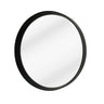 Black Oak Round Framed Mirror at online8 furniture store Auckland