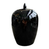 Black Pot With Lid - Small at online8 furniture store Auckland