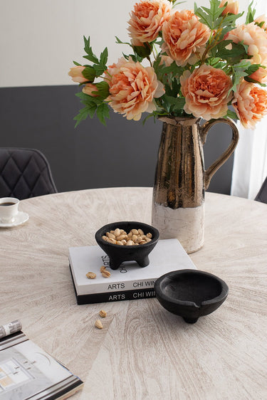 Black Teak Bowls - Set of 2 at online8 furniture store Auckland