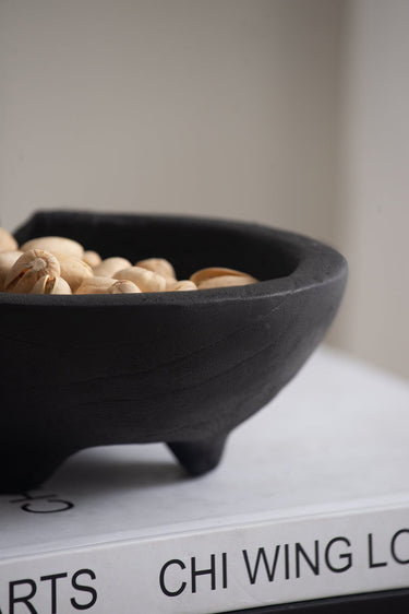 Black Teak Bowls - Set of 2 at online8 furniture store Auckland