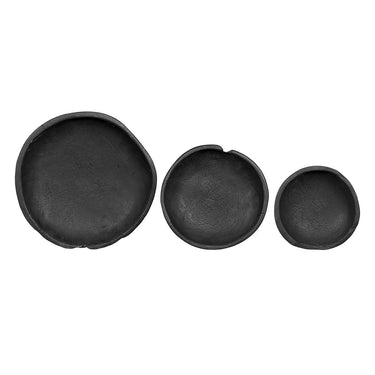 Black Teak Bowls - Set of 2 at online8 furniture store Auckland