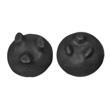 Black Teak Bowls - Set of 2 at online8 furniture store Auckland