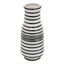 Black & White Striped Vase at online8 furniture store Auckland