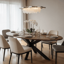 Foundry Parquet Oval Dining Table 1800 at Online8 Furniture Auckland NZ