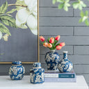 Blue and White Jar - Set of 4 at Online8 Furniture Auckland NZ