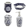 Blue Bathroom Accessory Set at online8 furniture store Auckland