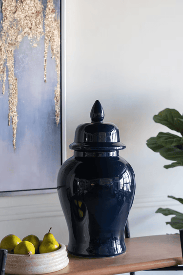 Blue Ginger Jar - Blue at online8 furniture store Auckland